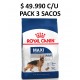 X3 SACOS  ROYAL CANIN MAXI ADULTO 15 KG 